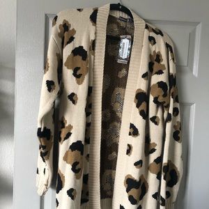 Boohoo leopard print cardigan